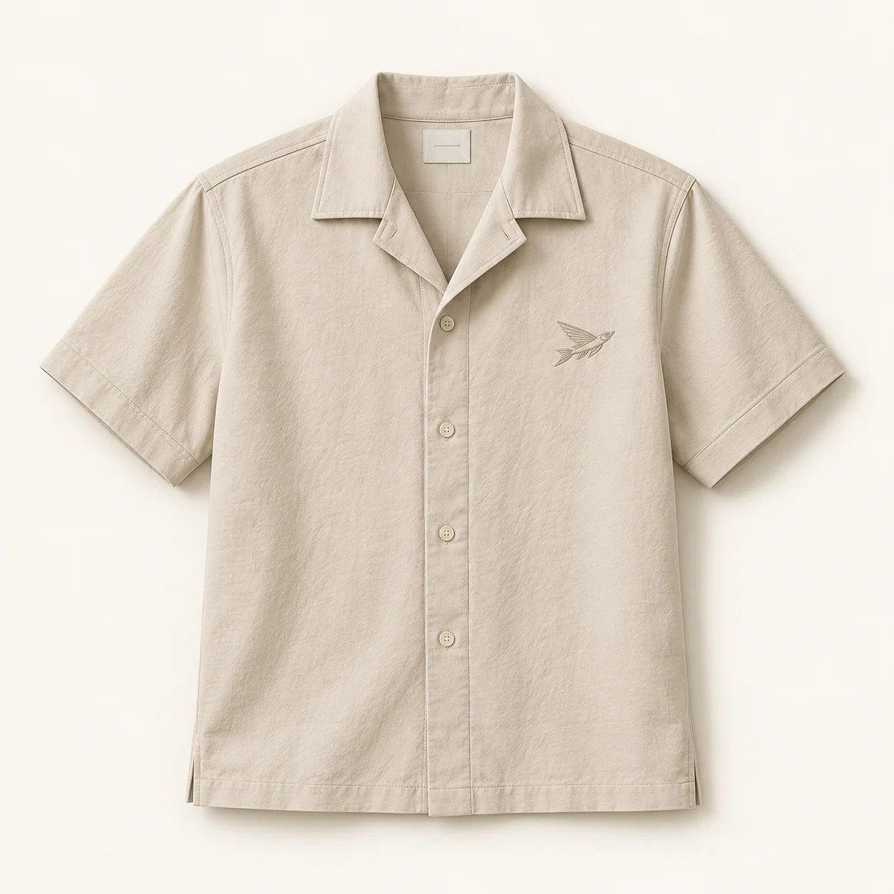 The Sand Shirt — House camp shirt, Sand / stone