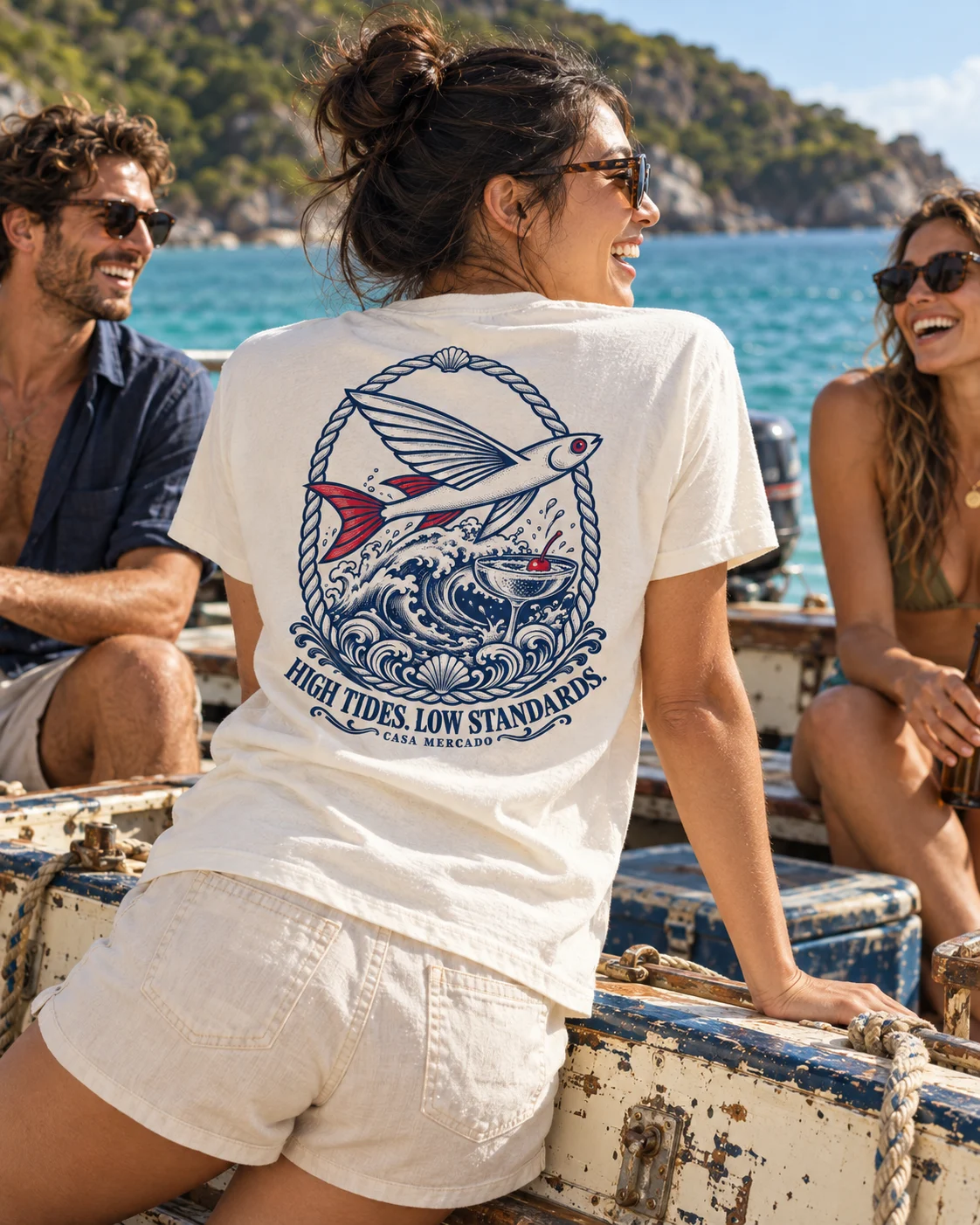High Tides. Low Standards. styled with the Casa Mercado wardrobe